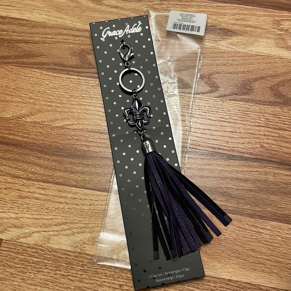 NIP Grace Adele Boleyn Purse Charm in Grape